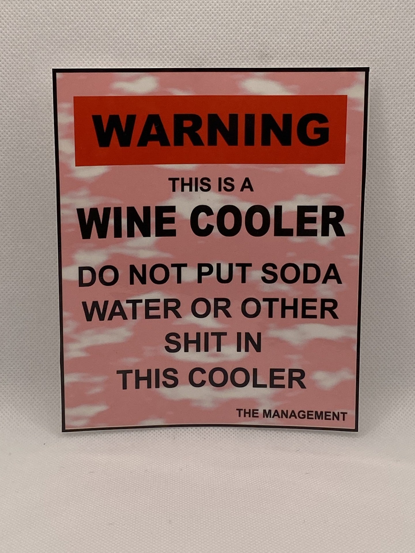 Beer Fridge, Wine Cooler Vinyl Sticker